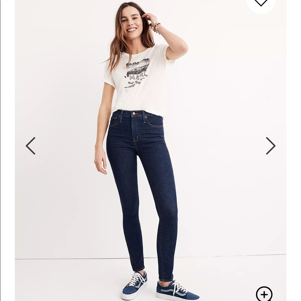 Madewell 10” High Rise Skinny Jeans in Lucille Wash